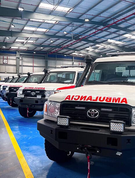 Paramed International custom ambulance fleet